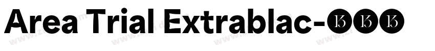 Area Trial Extrablac字体转换